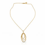 Amelie Ketting - Goudkleurige Ketting met Ovale Hanger.