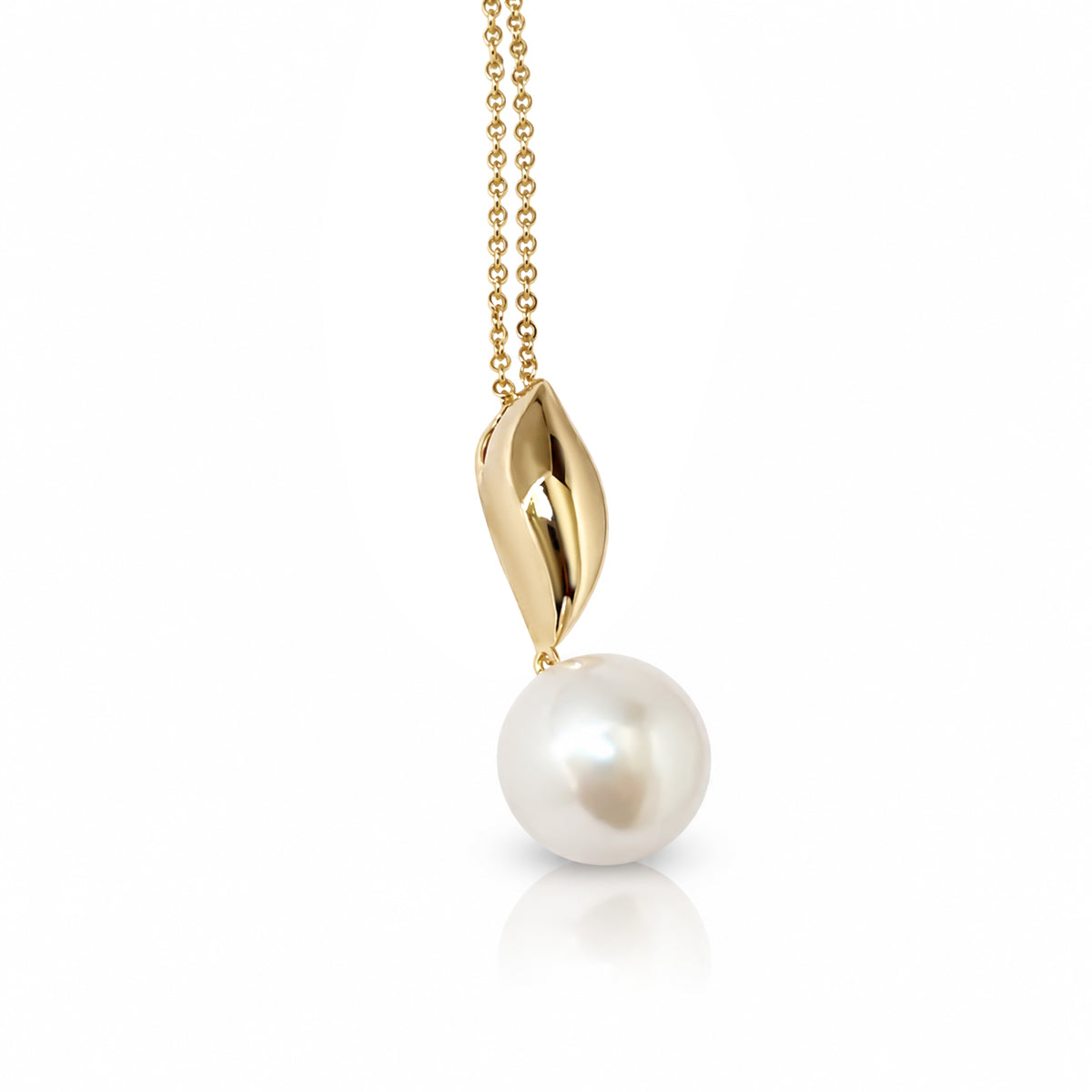 Victoria Ketting - Goudkleurige Parelketting.
