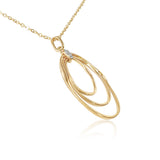 Amelie Ketting - Goudkleurige Ketting met Ovale Hanger.