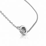 Sophia Ketting - Zilverkleurige Ketting met Cirkelhanger.