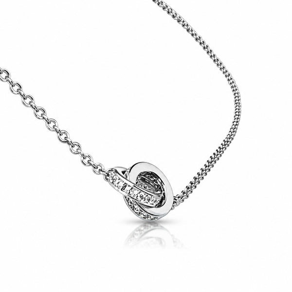 Sophia Ketting - Zilverkleurige Ketting met Cirkelhanger.