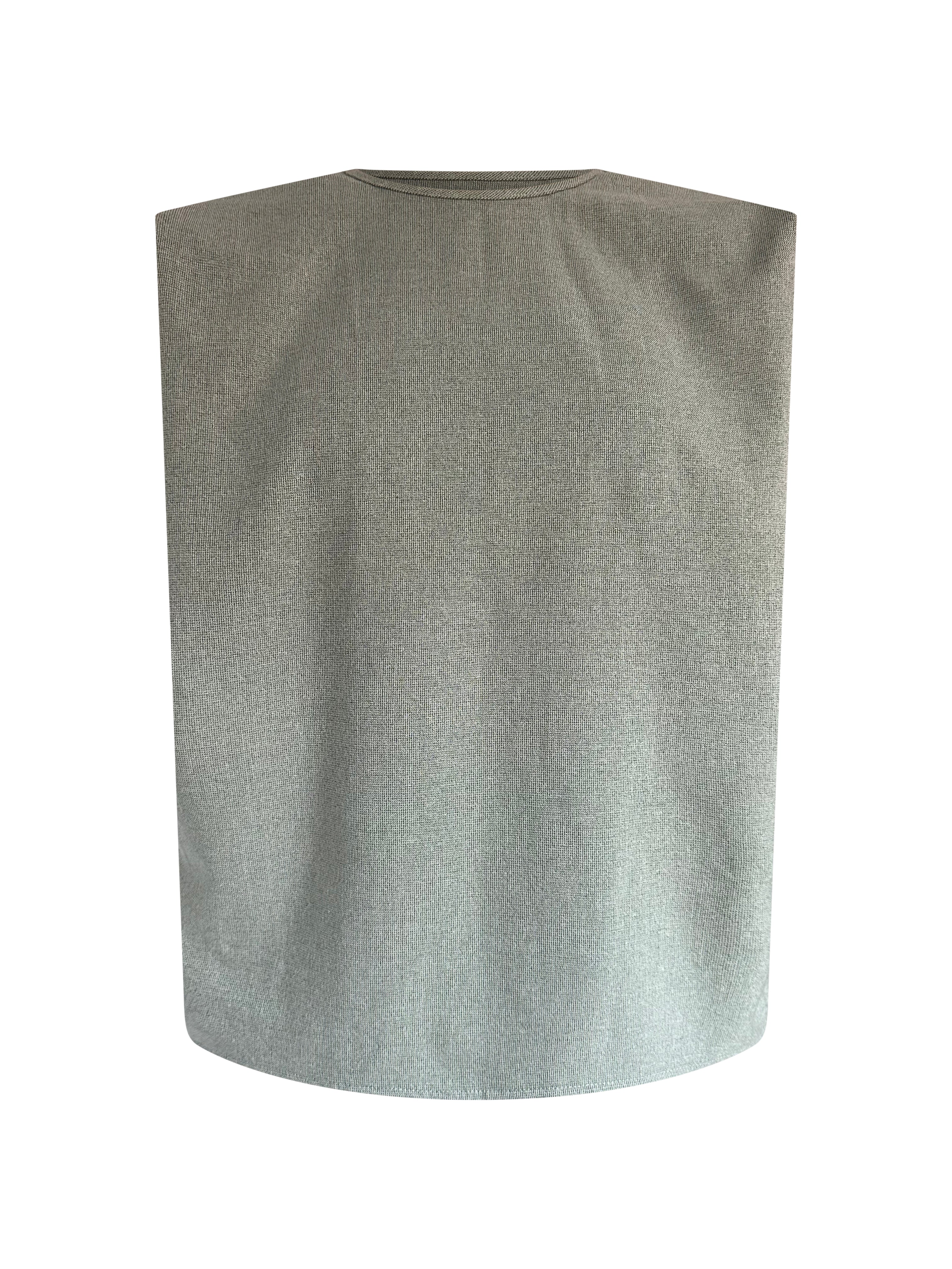 Mintgroene Top met Schoudervulling – Stijlvol Statement