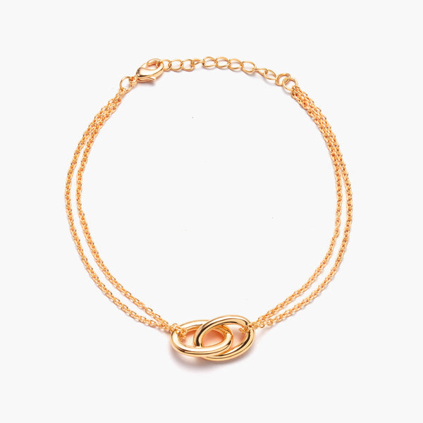 Goudkleurige Schakelarmband – Verfijnde Eenvoud