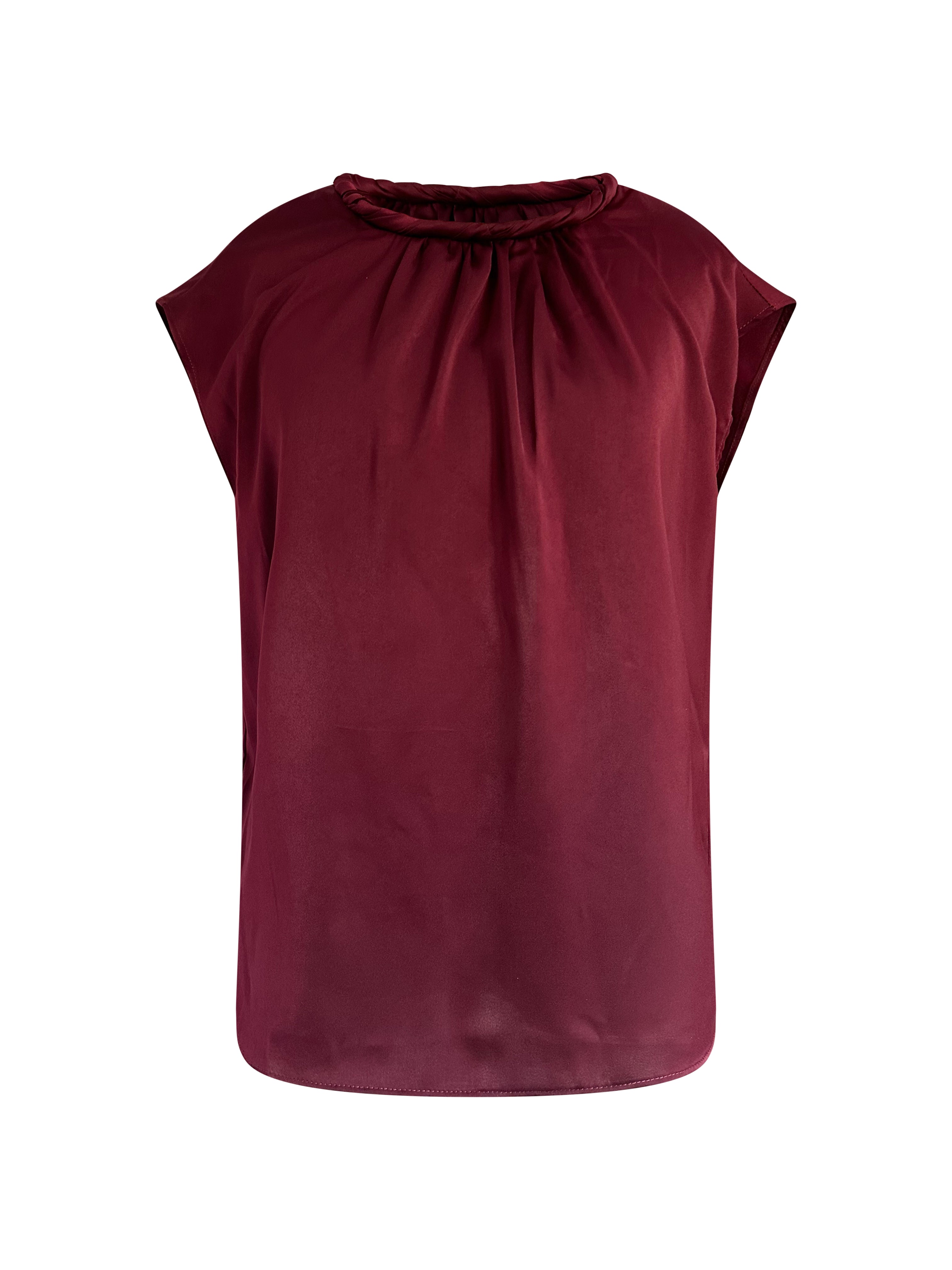 Bordeauxrode Dames Top – Klassiek & Veelzijdig
