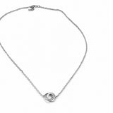 Sophia Ketting - Zilverkleurige Ketting met Cirkelhanger.